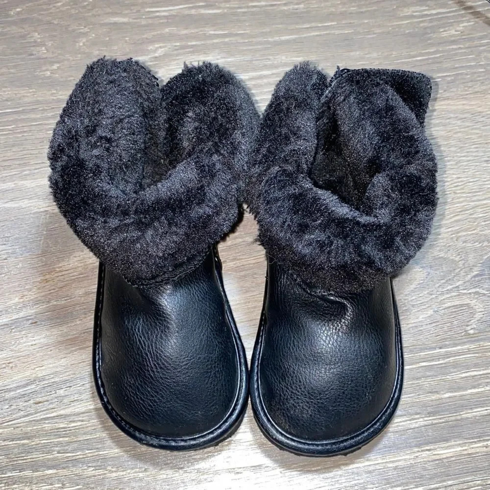 faux shearling boots for kids
